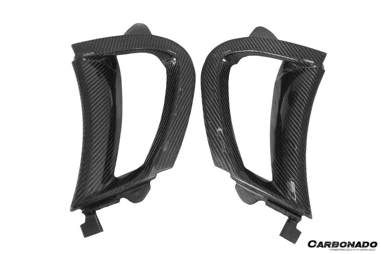 Carbonado 2017-2022 McLaren 720S Carbon Fiber Front Bumper Side Air Vents Replacement