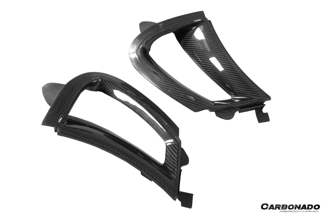 Carbonado 2017-2022 McLaren 720S Carbon Fiber Front Bumper Side Air Vents Replacement