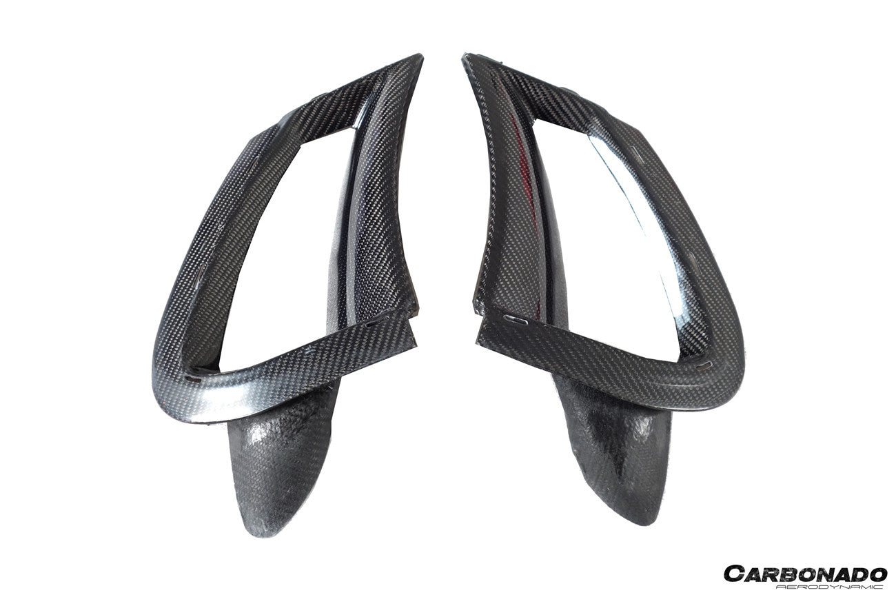 Carbonado 2017-2022 McLaren 720S Carbon Fiber Front Bumper Side Air Vents Replacement