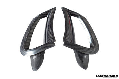 Carbonado 2017-2022 McLaren 720S Carbon Fiber Front Bumper Side Air Vents Replacement
