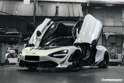Carbonado Aero Autoclave Carbon Front Bumper Canards | 2017-2022 McLaren 720S Spider, 720S Coupe