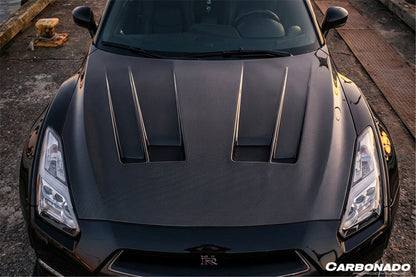 Carbonado LB3 Style Carbon Fiber Hood | 2017-2023 Nissan GTR R35
