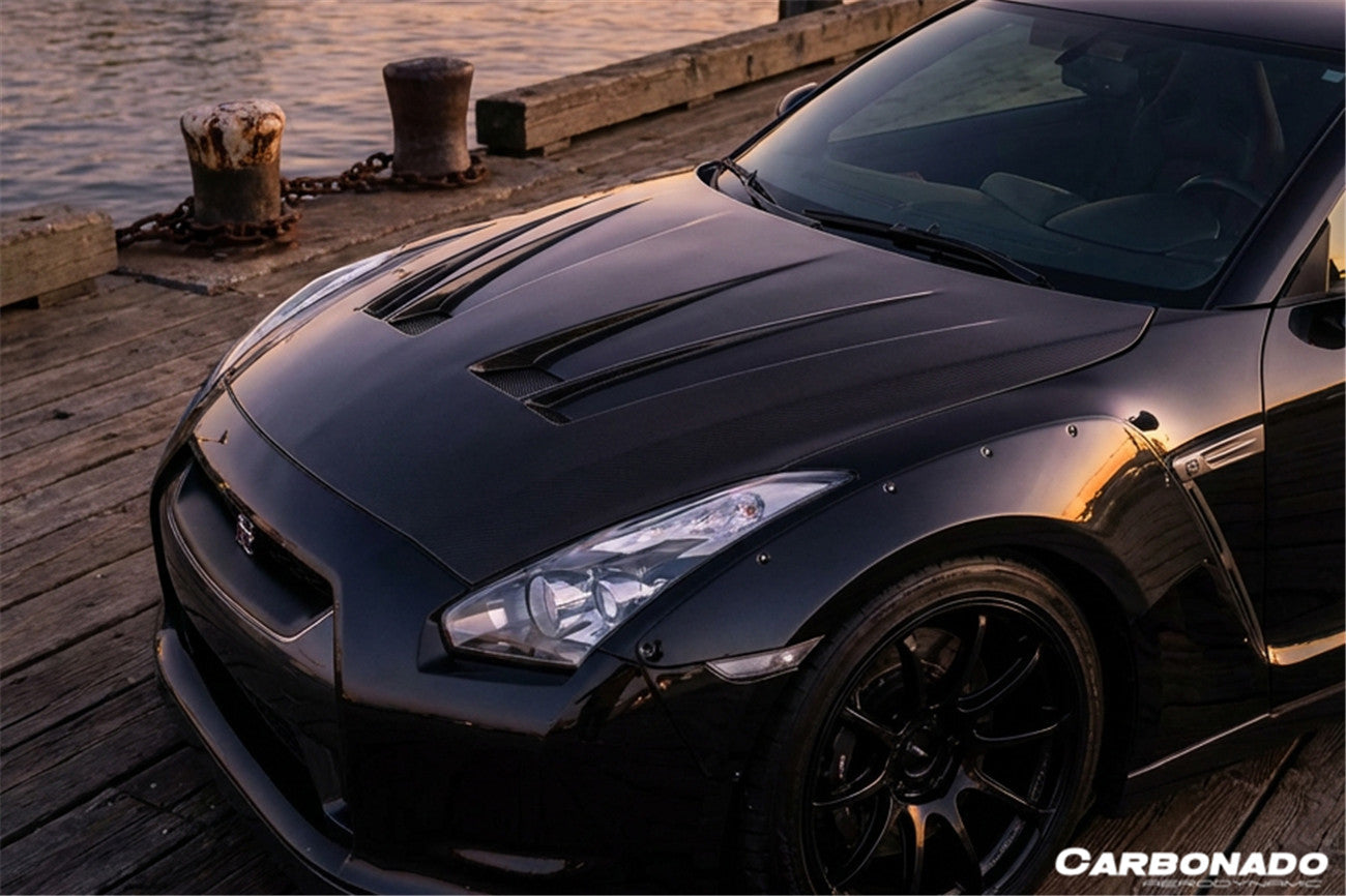 Carbonado LB3 Style Carbon Fiber Hood | 2017-2023 Nissan GTR R35
