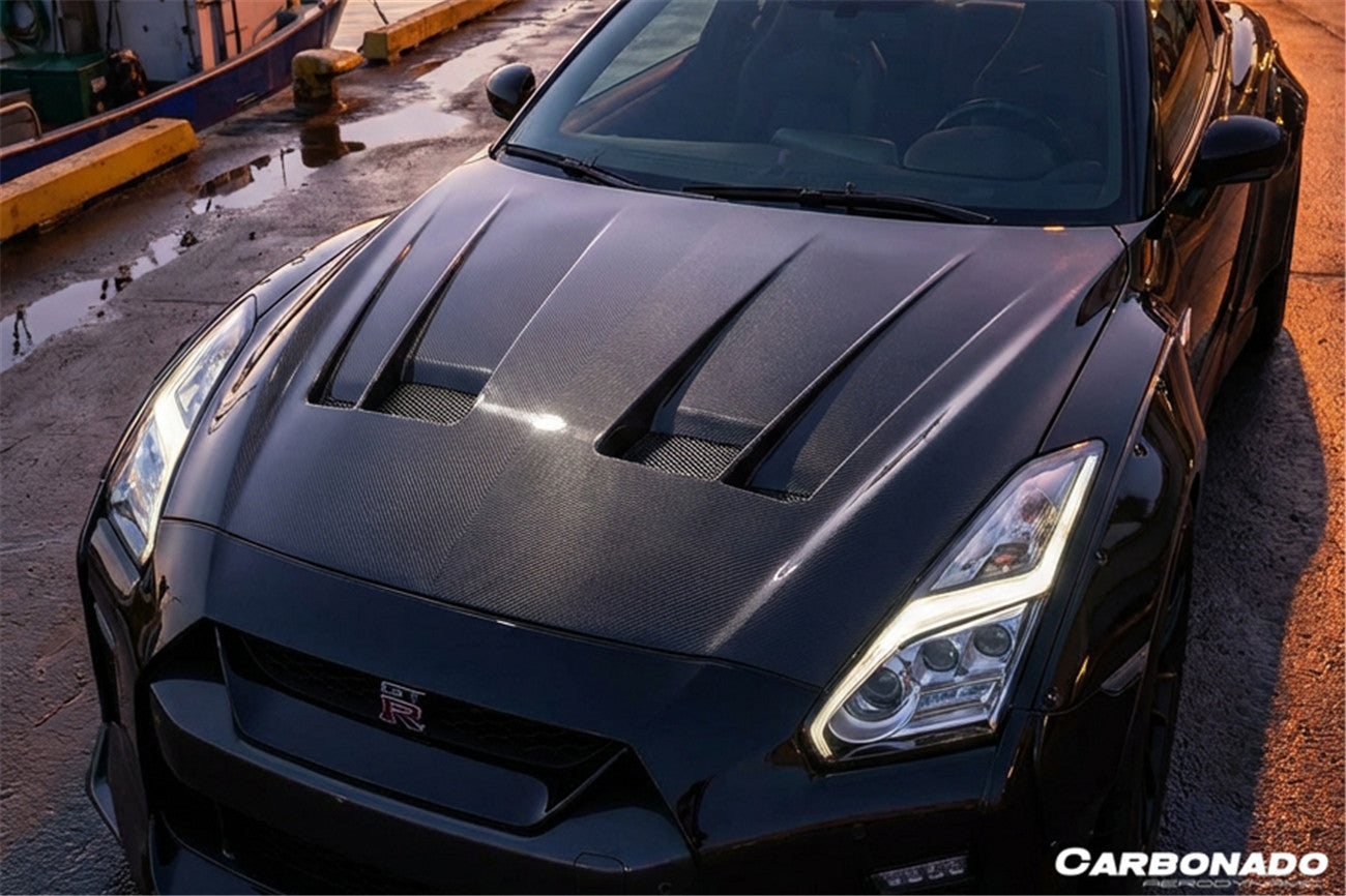 Carbonado LB3 Style Carbon Fiber Hood | 2017-2023 Nissan GTR R35