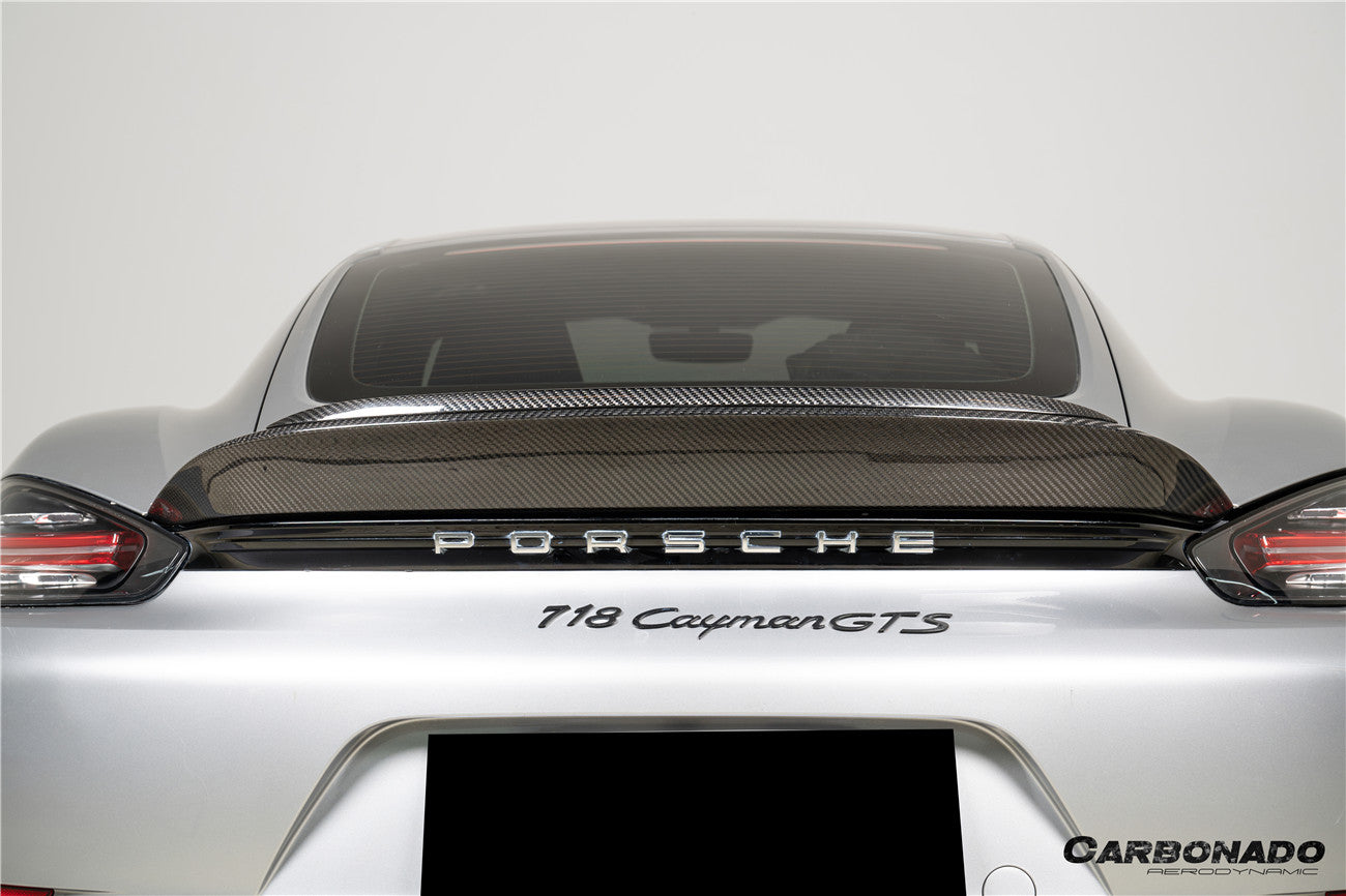 Alerón de fibra de carbono estilo autoclave para Porsche 718 Boxster Spyder RS ​​(2017-2025)