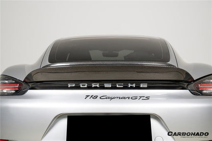 Alerón de fibra de carbono estilo autoclave para Porsche 718 Boxster Spyder RS ​​(2017-2025)
