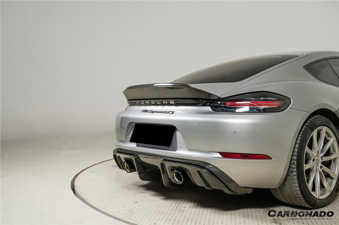 Alerón de fibra de carbono estilo autoclave para Porsche 718 Boxster Spyder RS ​​(2017-2025)