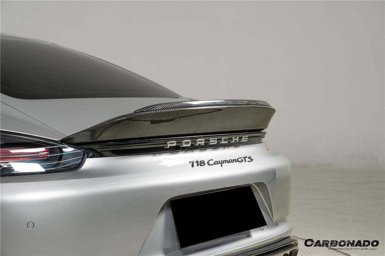 Alerón de fibra de carbono estilo autoclave para Porsche 718 Boxster Spyder RS ​​(2017-2025)