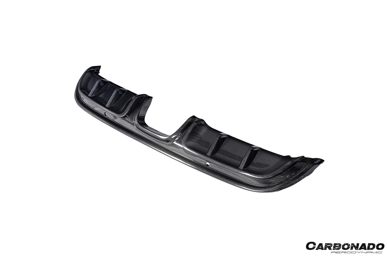 Carbonado GTS Style Dry Carbon Fiber Rear Diffuser Lip | 2017-2025 Porsche 718 Cayman Boxster