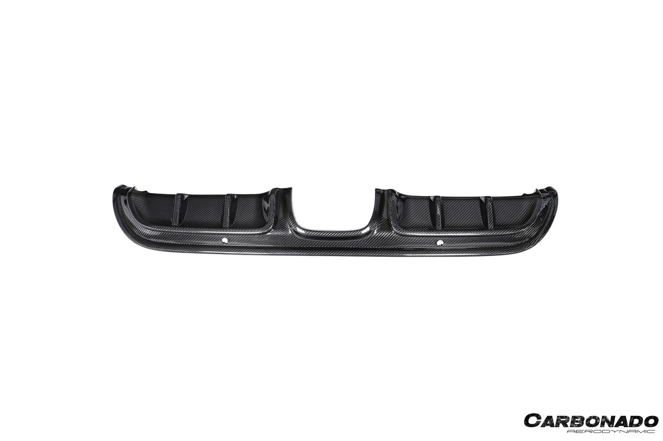 Carbonado GTS Style Dry Carbon Fiber Rear Diffuser Lip | 2017-2025 Porsche 718 Cayman Boxster