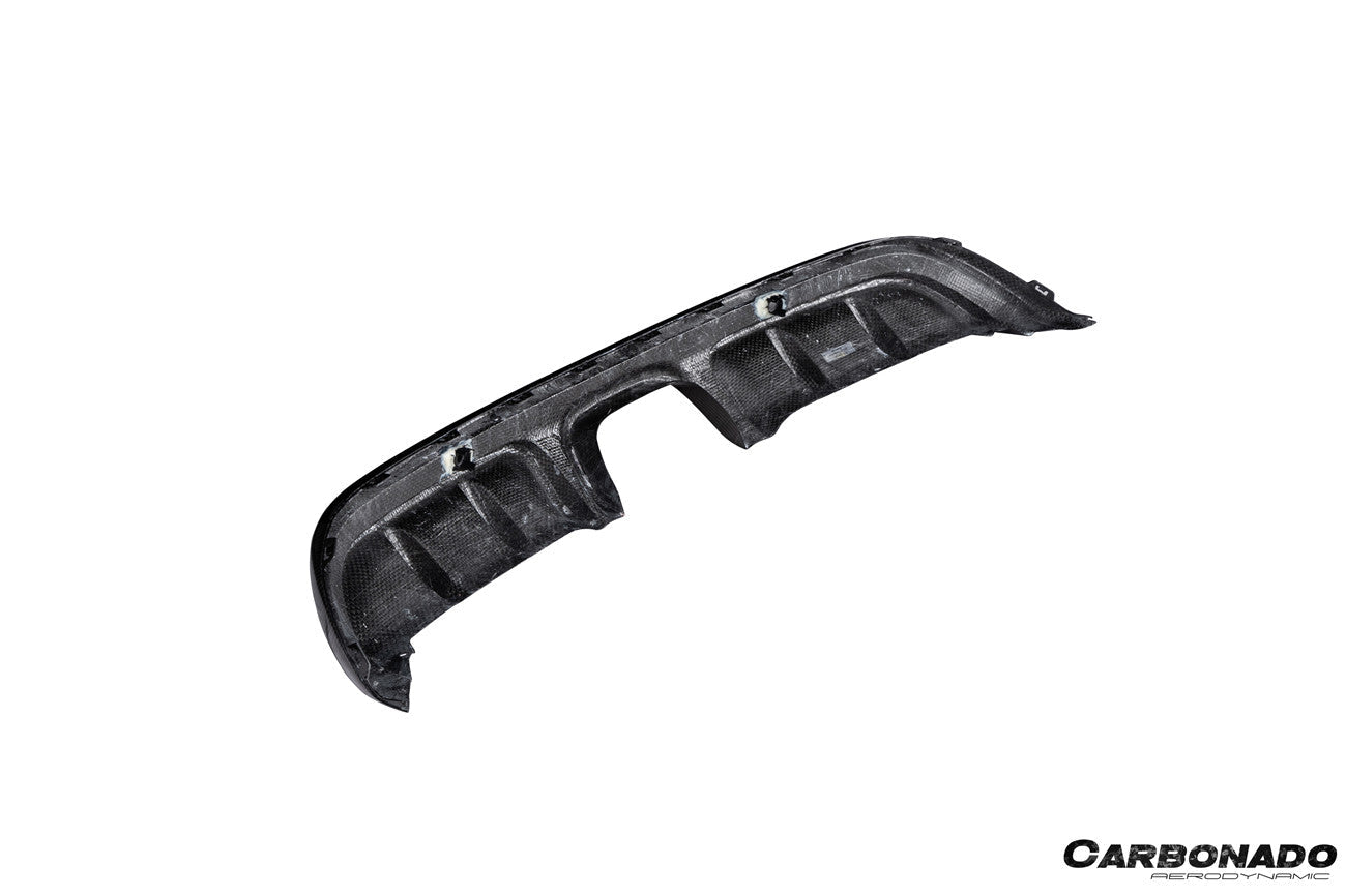 Carbonado GTS Style Dry Carbon Fiber Rear Diffuser Lip | 2017-2025 Porsche 718 Cayman Boxster