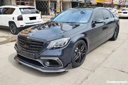 Carbonado 2018-2020 Mercedes Benz W222.2 S63 AMG BRS Style Carbon Fiber Front Lip