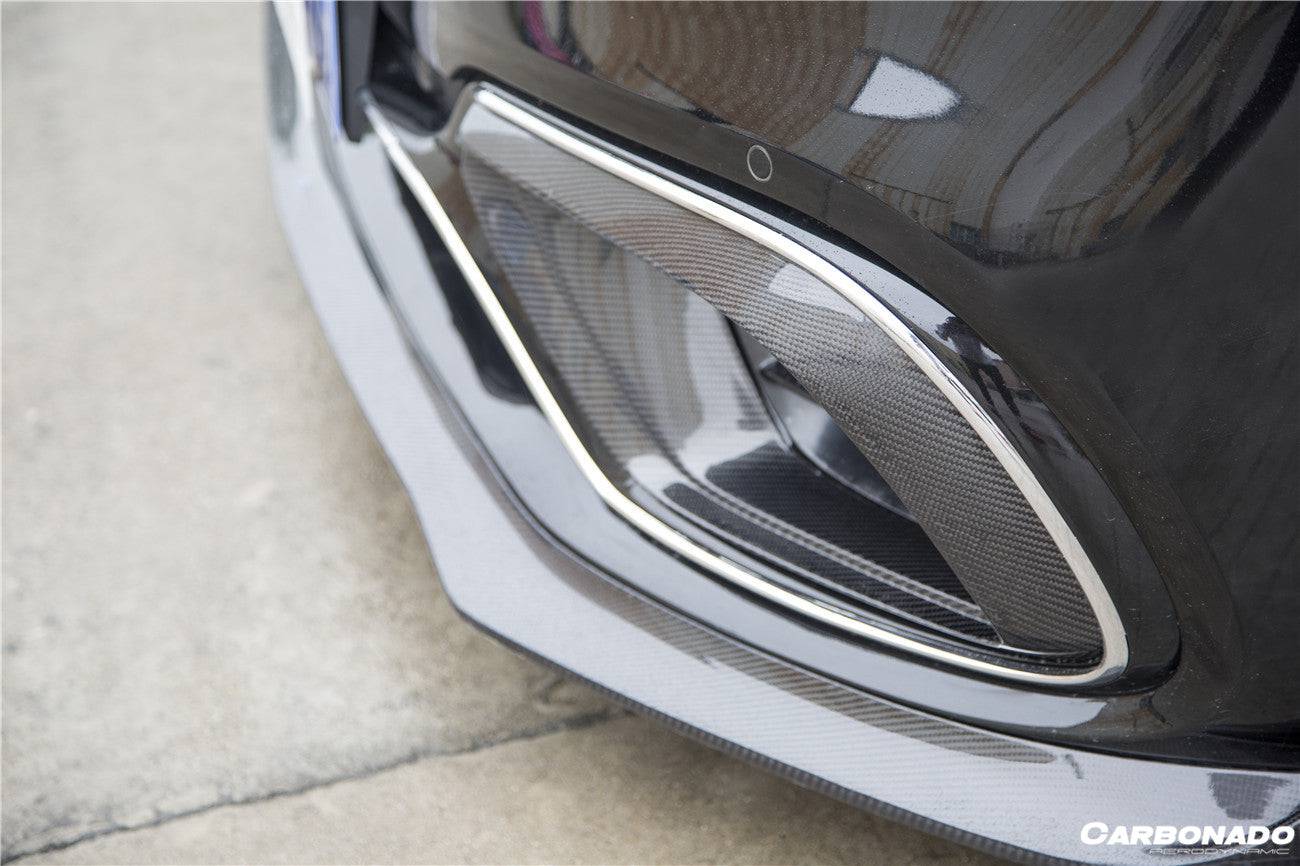 Carbonado 2018-2020 Mercedes Benz W222.2 S63 AMG BRS Style Carbon Fiber Front Lip
