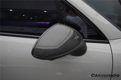 Carbonado 2018-2025 Porsche Cayenne 9Y0 9YA 9YB TKT Style Autoclave Carbon Fiber Mirror Housing Replacement | Fits Cayenne S, Cayenne Coupé, E-Hybrid, GTS, Turbo LHD