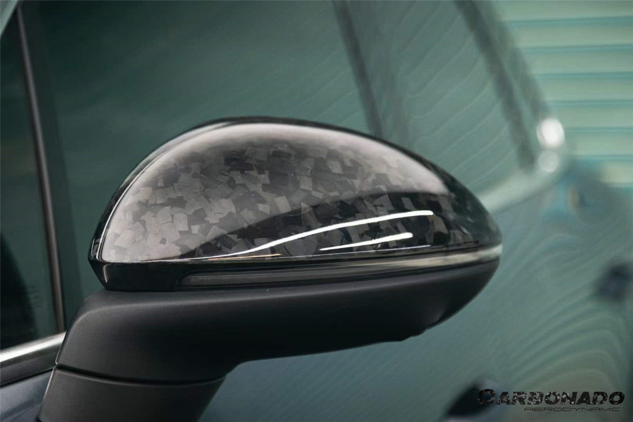 Carbonado 2018-2025 Porsche Cayenne 9Y0 9YA 9YB TKT Style Autoclave Carbon Fiber Mirror Housing Replacement | Fits Cayenne S, Cayenne Coupé, E-Hybrid, GTS, Turbo LHD