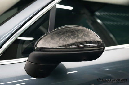Carbonado 2018-2025 Porsche Cayenne 9Y0 9YA 9YB TKT Style Autoclave Carbon Fiber Mirror Housing Replacement | Fits Cayenne S, Cayenne Coupé, E-Hybrid, GTS, Turbo LHD