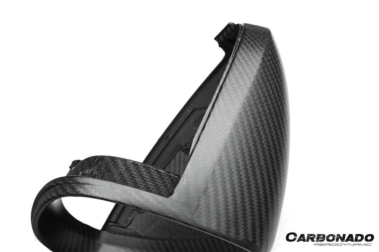 Carbonado 2018-2025 Porsche Cayenne 9Y0 9YA 9YB TKT Style Autoclave Carbon Fiber Mirror Housing Replacement | Fits Cayenne S, Cayenne Coupé, E-Hybrid, GTS, Turbo LHD
