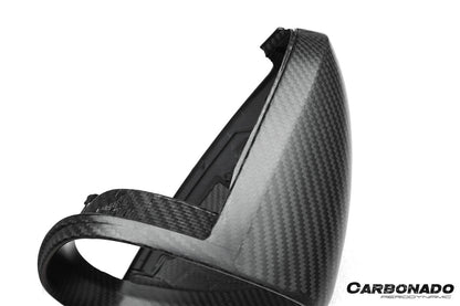 Carbonado 2018-2025 Porsche Cayenne 9Y0 9YA 9YB TKT Style Autoclave Carbon Fiber Mirror Housing Replacement | Fits Cayenne S, Cayenne Coupé, E-Hybrid, GTS, Turbo LHD