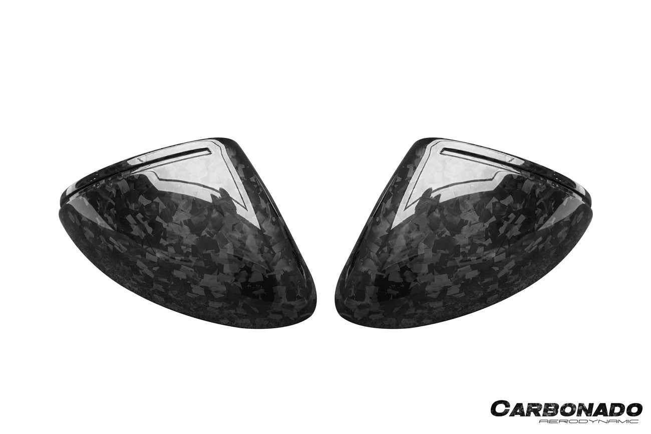 Carbonado 2018-2025 Porsche Cayenne 9Y0 9YA 9YB TKT Style Autoclave Carbon Fiber Mirror Housing Replacement | Fits Cayenne S, Cayenne Coupé, E-Hybrid, GTS, Turbo LHD