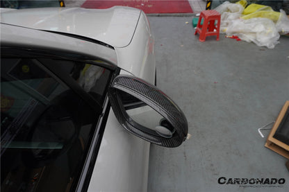 Carbonado 2018-2025 Porsche Cayenne 9Y0 9YA 9YB TKT Style Autoclave Carbon Fiber Mirror Housing Replacement | Fits Cayenne S, Cayenne Coupé, E-Hybrid, GTS, Turbo LHD