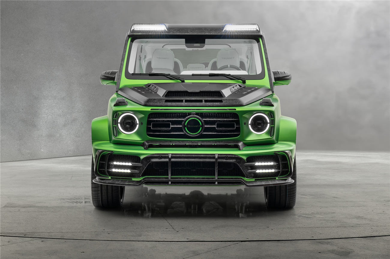 Cubierta de fibra de carbono seca para luces de giro Mercedes Benz G63 AMG G550 W464 W465 G-Wagon MSY (2018 en adelante)