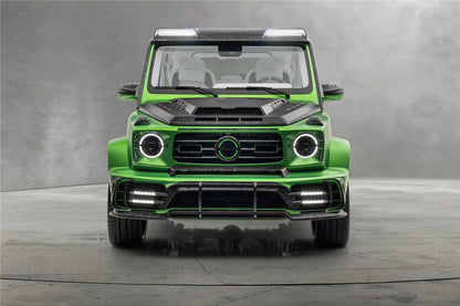 Cubierta de fibra de carbono seca para luces de giro Mercedes Benz G63 AMG G550 W464 W465 G-Wagon MSY (2018 en adelante)