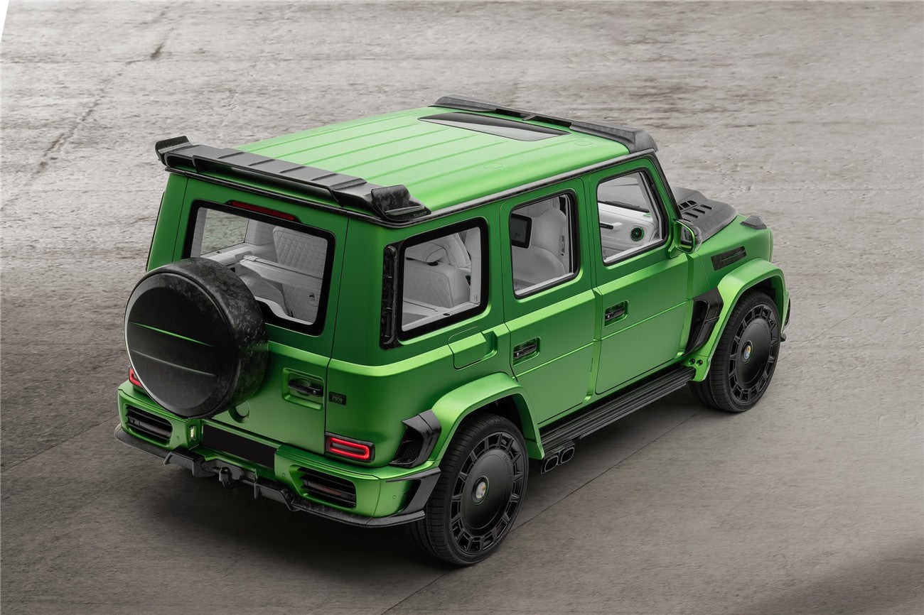 Reemplazo de rueda de repuesto de fibra de carbono seca estilo MSY para Mercedes Benz G63 AMG G550 W464 W465 G-Wagon Carbonado 2018 en adelante