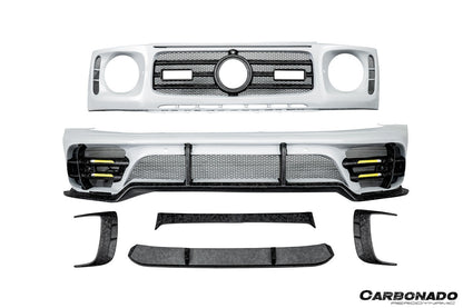 Kit de carrocería ancha estilo MSY para Mercedes Benz G63 AMG G550 W464 G-Wagon Carbonado 2018-2024