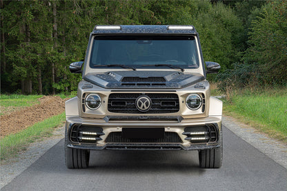 Cubierta de fibra de carbono seca para luces de giro Mercedes Benz G63 AMG G550 W464 W465 G-Wagon MSY (2018 en adelante)