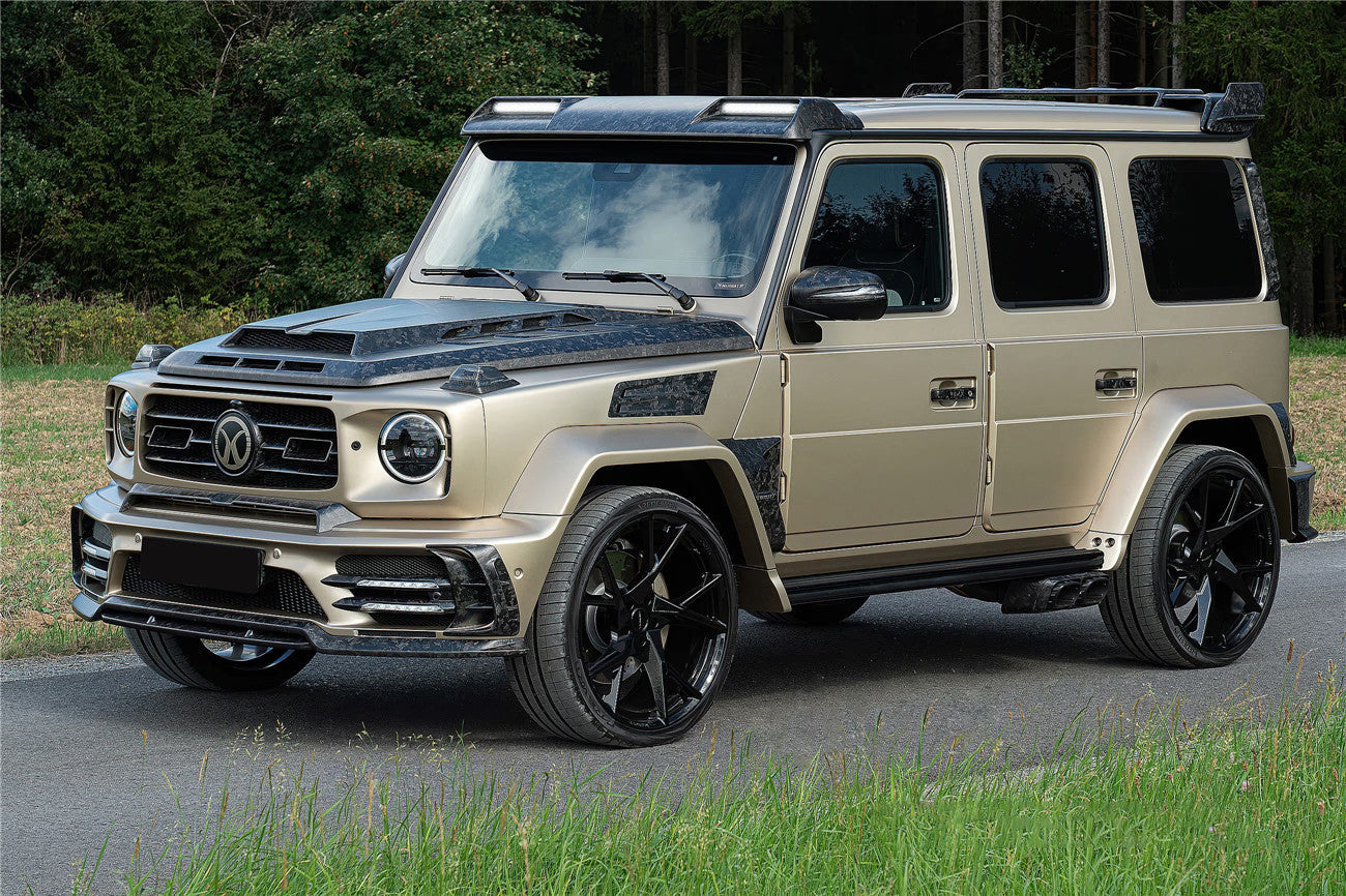 Cubierta de fibra de carbono seca para luces de giro Mercedes Benz G63 AMG G550 W464 W465 G-Wagon MSY (2018 en adelante)