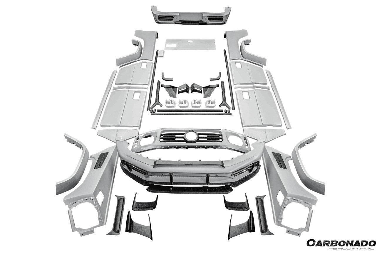 Kit de carrocería ancha estilo MSY para Mercedes Benz G63 AMG G550 W464 G-Wagon Carbonado 2018-2024