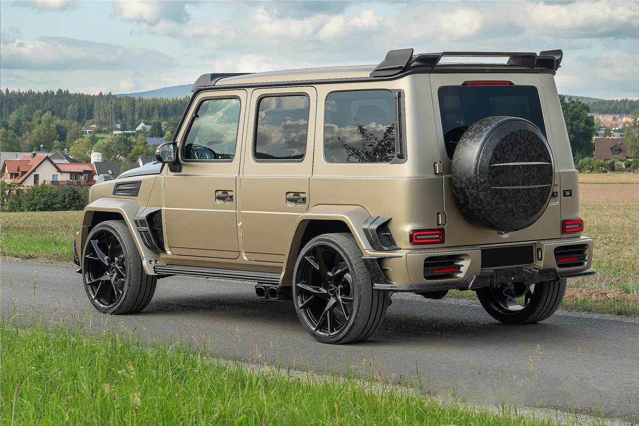 Reemplazo de rueda de repuesto de fibra de carbono seca estilo MSY para Mercedes Benz G63 AMG G550 W464 W465 G-Wagon Carbonado 2018 en adelante