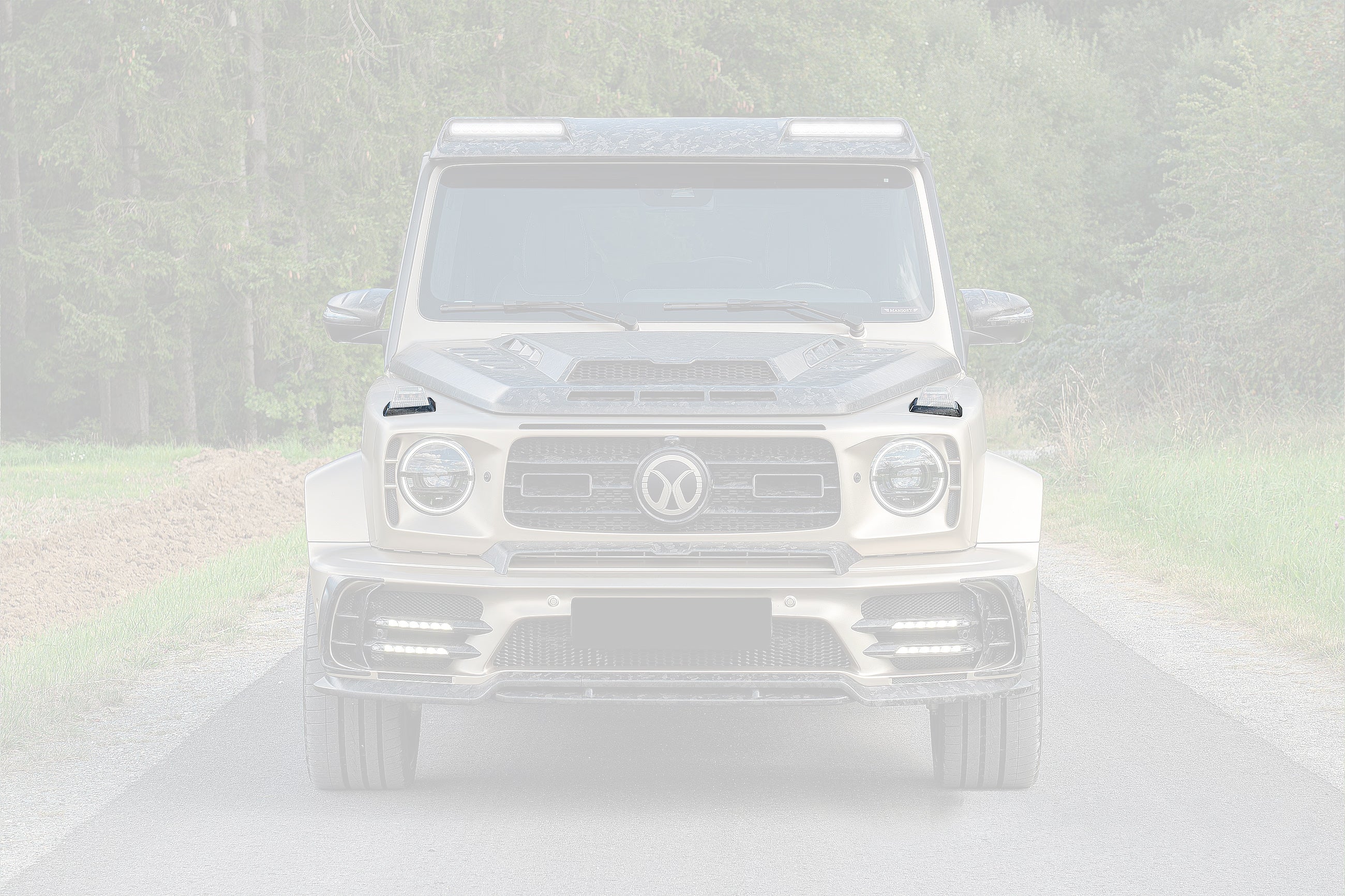 Cubierta de fibra de carbono seca para luces de giro Mercedes Benz G63 AMG G550 W464 W465 G-Wagon MSY (2018 en adelante)