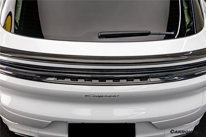 Carbonado 2018-2025 Porsche 9Y0 9YA Cayenne S    GTS    E-Hybrid TKT Style Carbon Fiber Trunk Spoiler