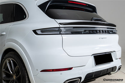 Carbonado 2018-2025 Porsche 9Y0 9YA Cayenne S    GTS    E-Hybrid TKT Style Carbon Fiber Trunk Spoiler