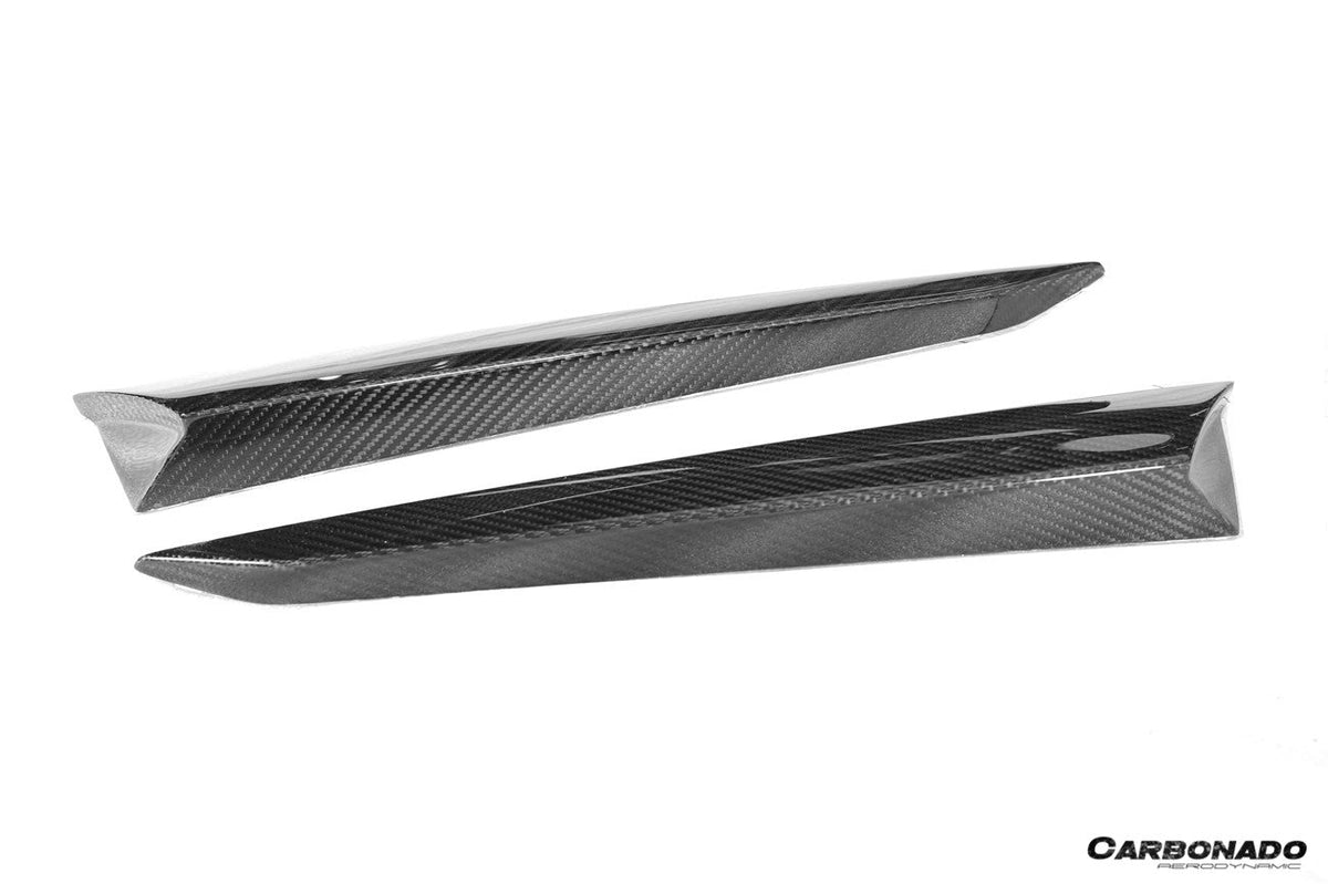 Molduras laterales de fibra de carbono seca para ventanas traseras Porsche 9Y0 9YB Cayenne S GTS E-Hybrid Coupé Carbonado 2018-2025 (solo estilo KT)