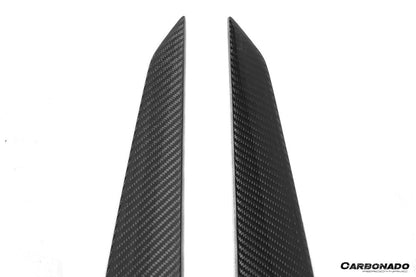 Molduras laterales de fibra de carbono seca para ventanas traseras Porsche 9Y0 9YB Cayenne S GTS E-Hybrid Coupé Carbonado 2018-2025 (solo estilo KT)