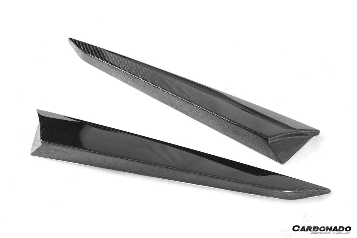 Molduras laterales de fibra de carbono seca para ventanas traseras Porsche 9Y0 9YB Cayenne S GTS E-Hybrid Coupé Carbonado 2018-2025 (solo estilo KT)
