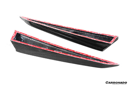 Molduras laterales de fibra de carbono seca para ventanas traseras Porsche 9Y0 9YB Cayenne S GTS E-Hybrid Coupé Carbonado 2018-2025 (solo estilo KT)
