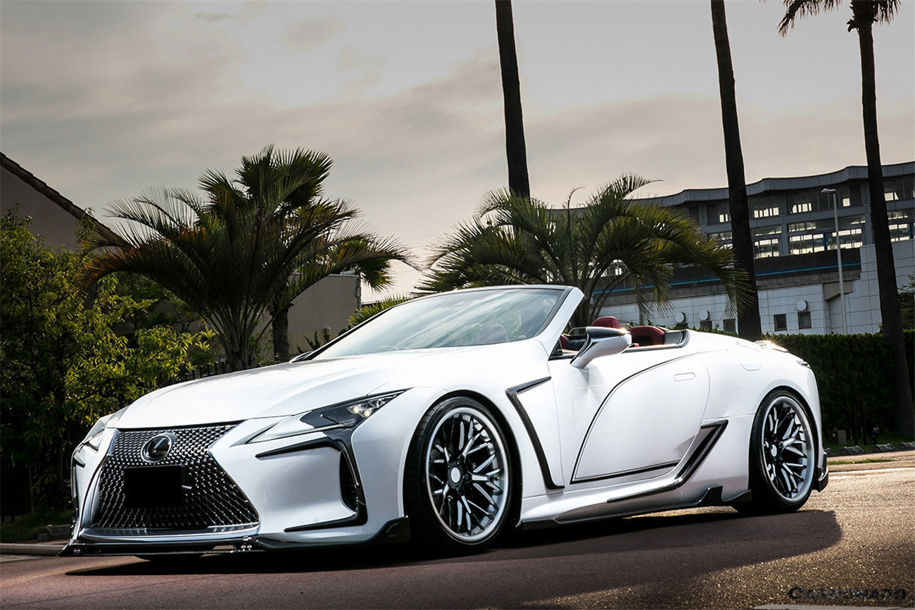 2018-2026 Lexus Autoclave Carbon Fiber Front Lip With LED Light Carbonado (RW) Fits :LC500, LC500H