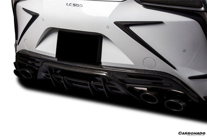 Carbonado Aero Carbon Fiber Rear Bumper Trims Carbonado (RW) | 2018-2026 Lexus LC500, LC500H