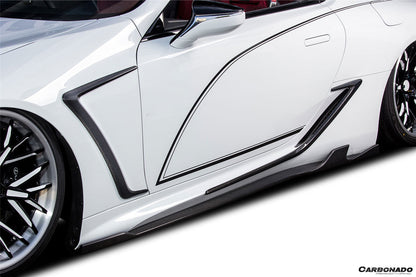 Carbonado Aero Carbon Fiber Front Fender Canards Carbonado (RW) | 2018-2026 Lexus LC500, LC500H