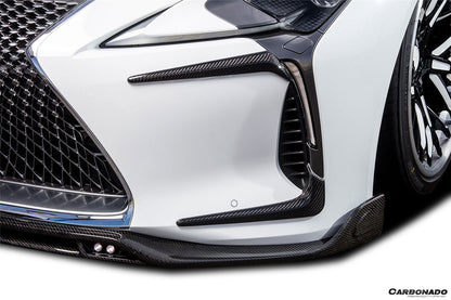 2018-2026 Lexus Autoclave Carbon Fiber Front Lip With LED Light Carbonado (RW) Fits :LC500, LC500H