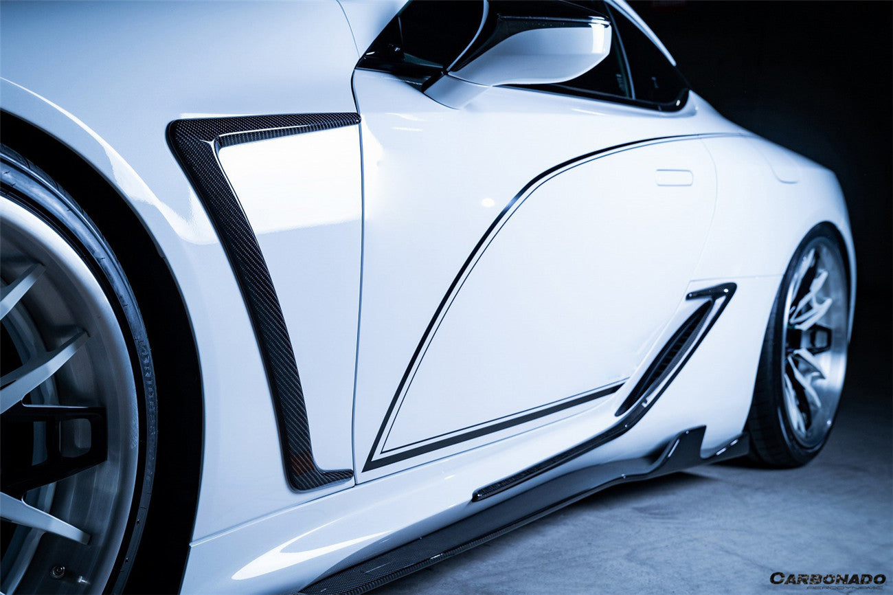 Carbonado Aero Carbon Fiber Front Fender Canards Carbonado (RW) | 2018-2026 Lexus LC500, LC500H