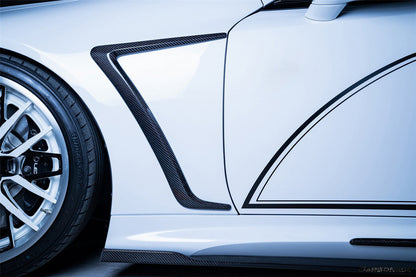 Carbonado Aero Carbon Fiber Front Fender Canards Carbonado (RW) | 2018-2026 Lexus LC500, LC500H