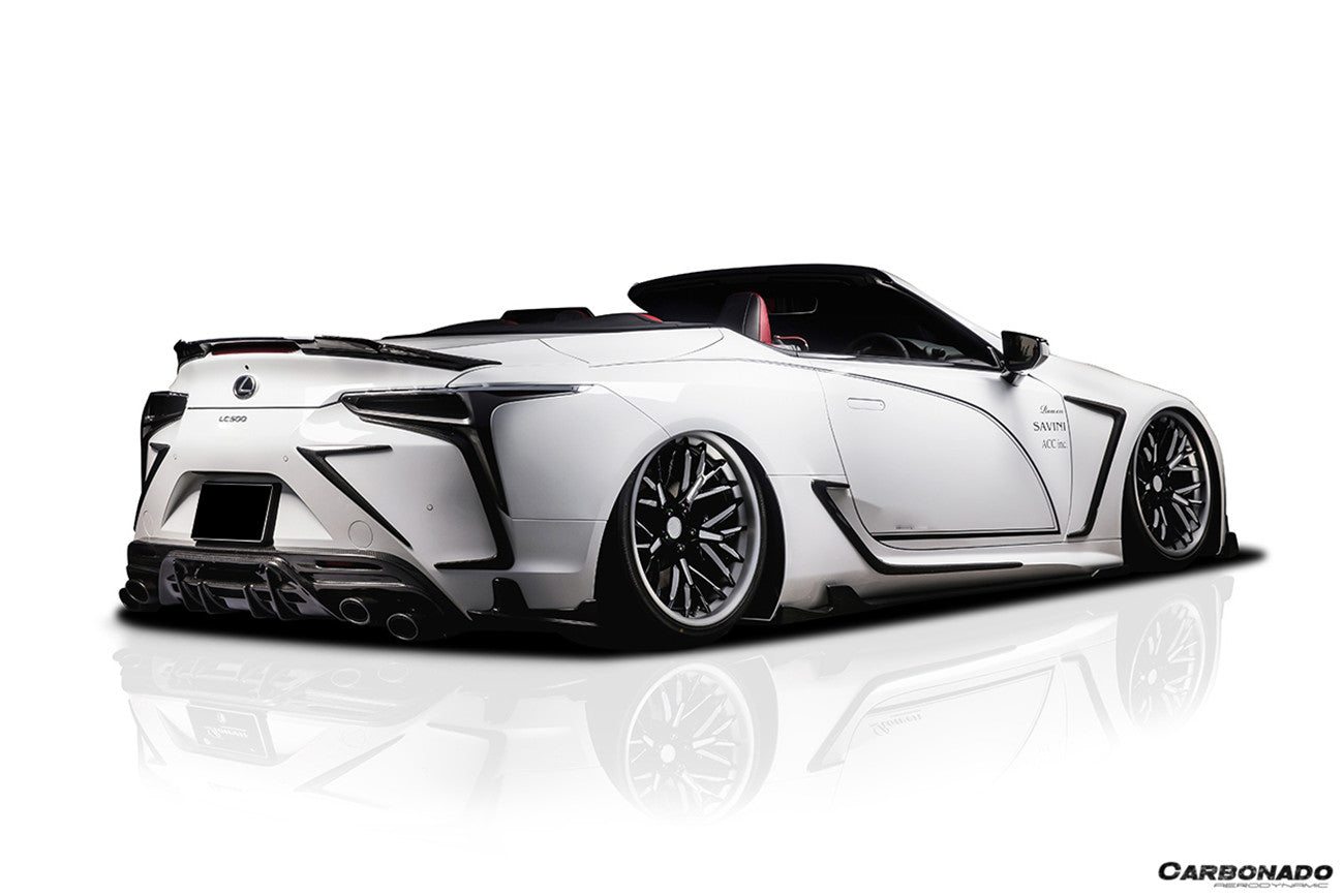 Carbonado Aero 2018-2026 Lexus Carbon Fiber Rear Bumper Cap Carbonado (RW) Fits :LC500, LC500H