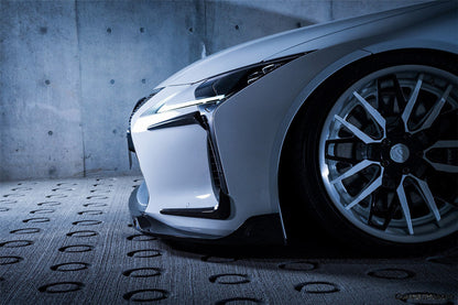 2018-2026 Lexus Autoclave Carbon Fiber Front Lip With LED Light Carbonado (RW) Fits :LC500, LC500H