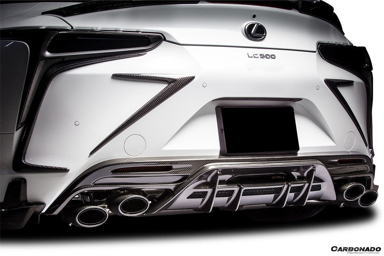Carbonado Aero Autoclave Carbon Fiber Rear Lip Carbonado (RW) | 2018-2026 Lexus LC500, LC500H