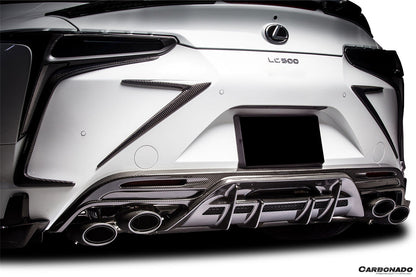 Carbonado Aero Carbon Fiber Rear Bumper Trims Carbonado (RW) | 2018-2026 Lexus LC500, LC500H