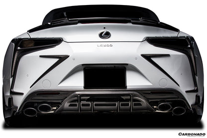 Carbonado Aero 2018-2026 Lexus Carbon Fiber Rear Bumper Trims Carbonado (RW) Fits :LC500, LC500H
